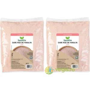 Pachet Sare Roz de Himalaya Fina Neiodata 500g + 500g