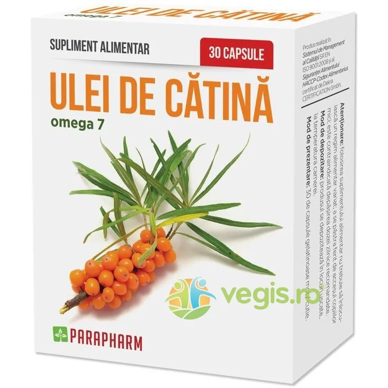 Ulei de Catina 30Cps Quantum Parapharm — preț și oferte