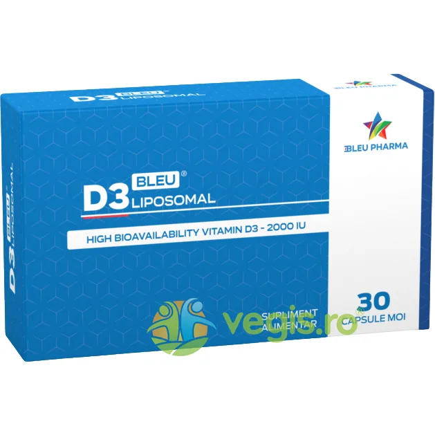 D3 Bleu Lipozomal 30cps Bleu Pharma — preț și oferte