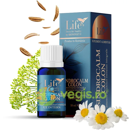 Sindrocalm Colon - Amestec de Uleiuri Esentiale 10ml BIONOVATIV — preț și oferte
