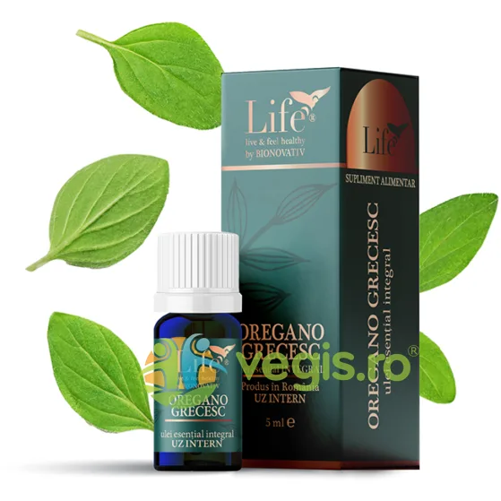 Ulei Esential Integral de Oregano Grecesc pentru Uz Intern 5ml BIONOVATIV — preț și oferte