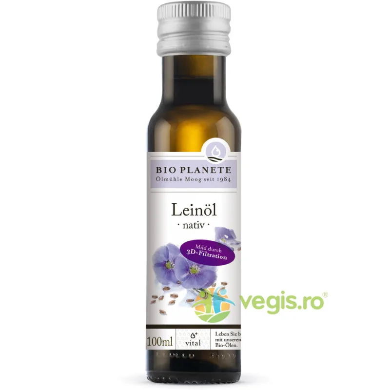 Ulei din Seminte de In Nativ Ecologic/Bio 100ml Bio Planet — preț și oferte