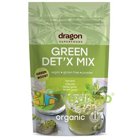 Mix Green Detox Ecologic/Bio 200g Dragon Superfoods — preț și oferte