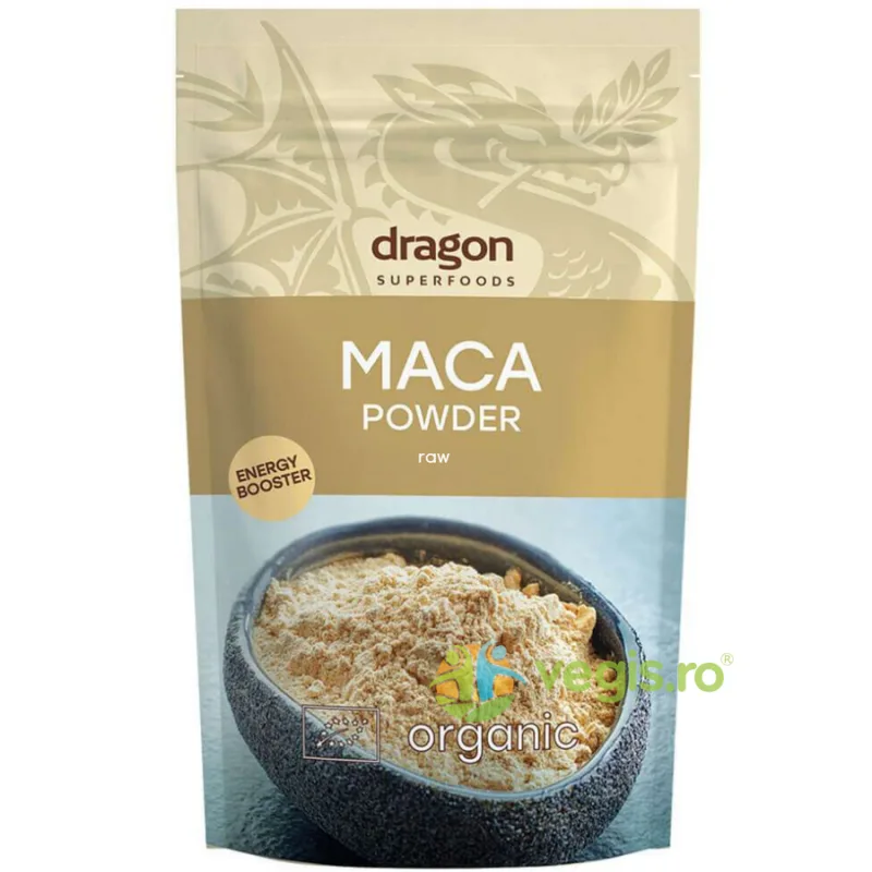 Pulbere de Maca Galbena Raw Ecologica/Bio 200g Dragon Superfoods — preț și oferte