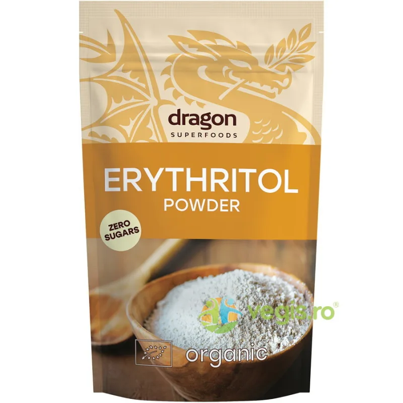 Erythritol Indulcitor Ecologic/Bio 250g Dragon Superfoods — preț și oferte