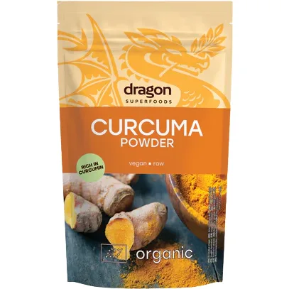 Turmeric Pulbere Raw Ecologica/Bio 150g Dragon Superfoods — preț și oferte