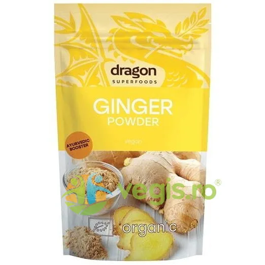 Pudra de Ghimbir Ecologica/Bio 200g Dragon Superfoods — preț și oferte