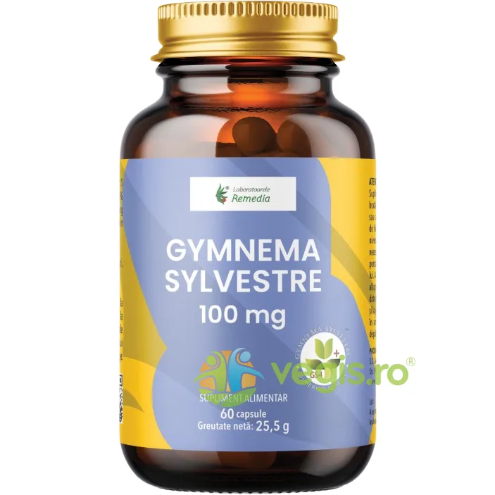 Gynema Sylvestre 100mg  60cps REMEDIA — preț și oferte