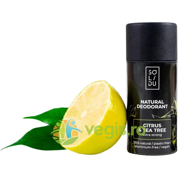 Deodorant Natural cu Citrice si Ulei din Arbore de Ceai 55g SOLIDU — preț și oferte