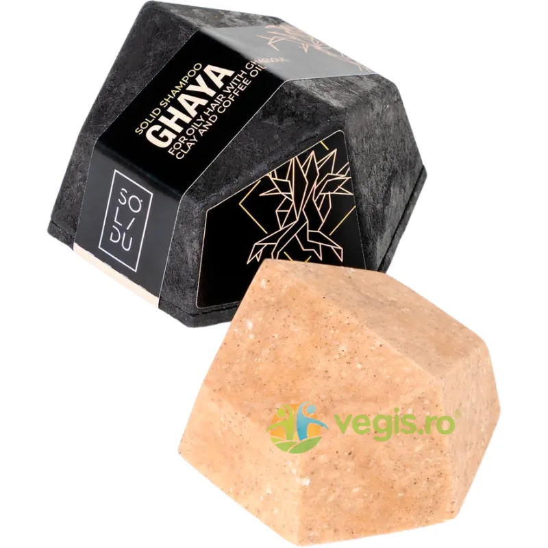 Sampon Solid pentru Par Gras cu Argila Ghassoul si Ulei de Cafea 65g SOLIDU — preț și oferte