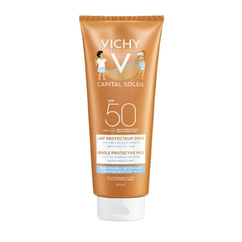 Lapte cu protectie solara SPF 50+ pentru copii Capital Soleil, 300ml, Vichy — preț și oferte