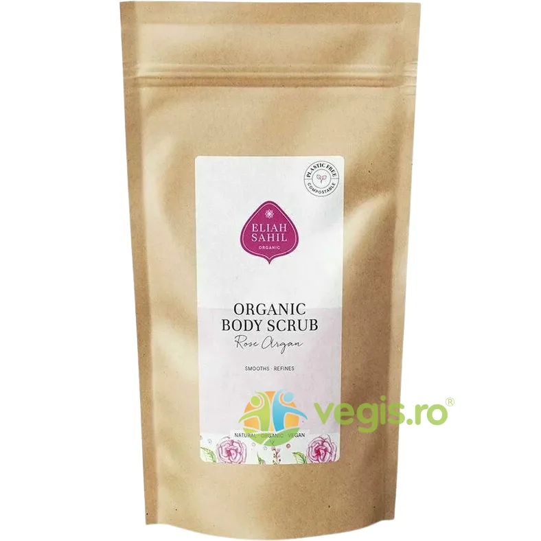Scrub pentru Corp cu Trandafiri si Argan Refill Bio 700g ELIAH SAHIL — preț și oferte