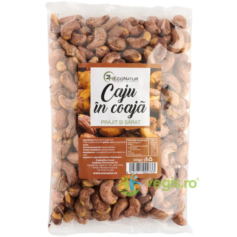 Caju in Coaja Prajit si Sarat 500g ECONATUR — preț și oferte