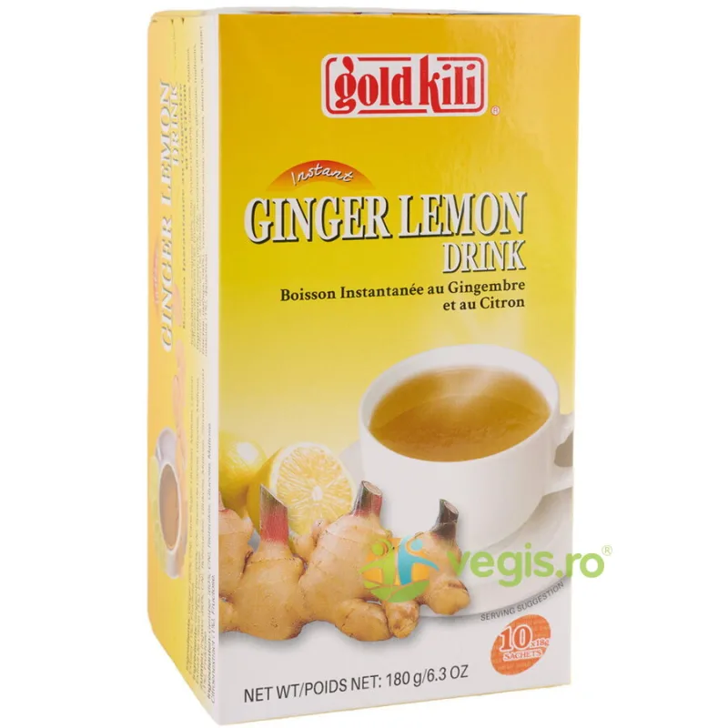Bautura Instant de Ghimbir cu Lamaie si Miere 10x18g GOLD KILI — preț și oferte