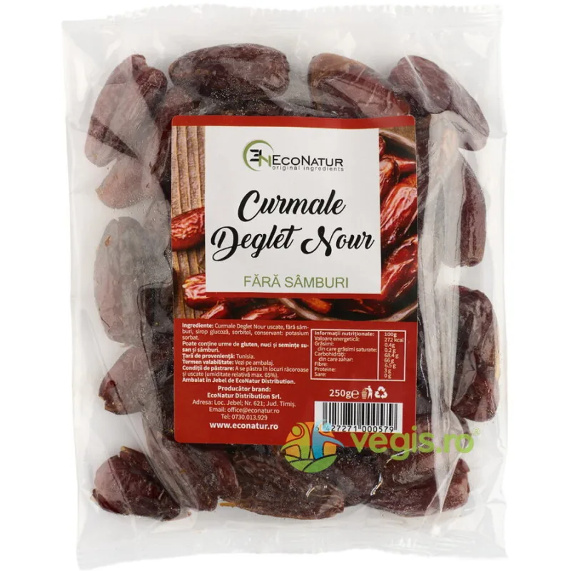 Curmale Deglet Nour fara Samburi 250g ECONATUR — preț și oferte