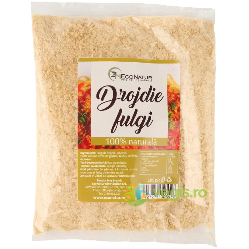 Fulgi de Drojdie Uscata Inactiva 100g ECONATUR — preț și oferte