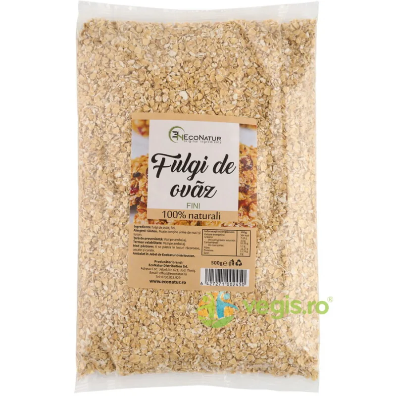 Fulgi de Ovaz Fini 500g ECONATUR — preț și oferte