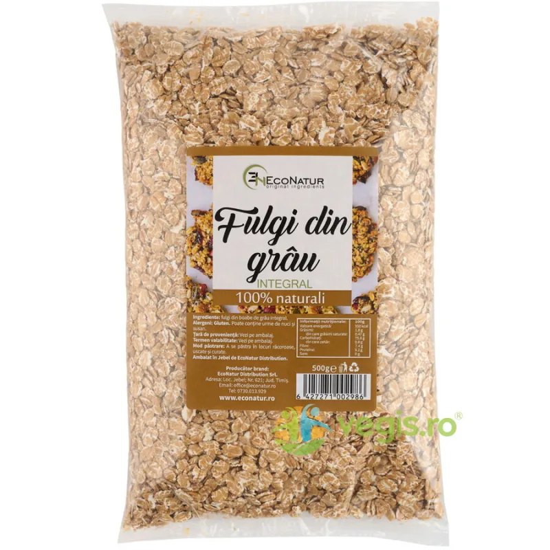 Fulgi de Grau Integral 500g ECONATUR — preț și oferte