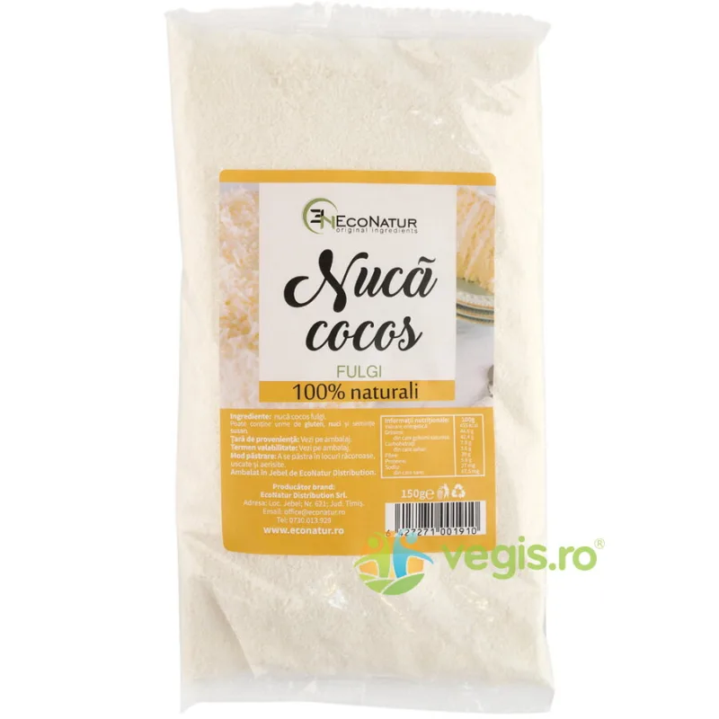 Fulgi de Nuca de Cocos 150g ECONATUR — preț și oferte