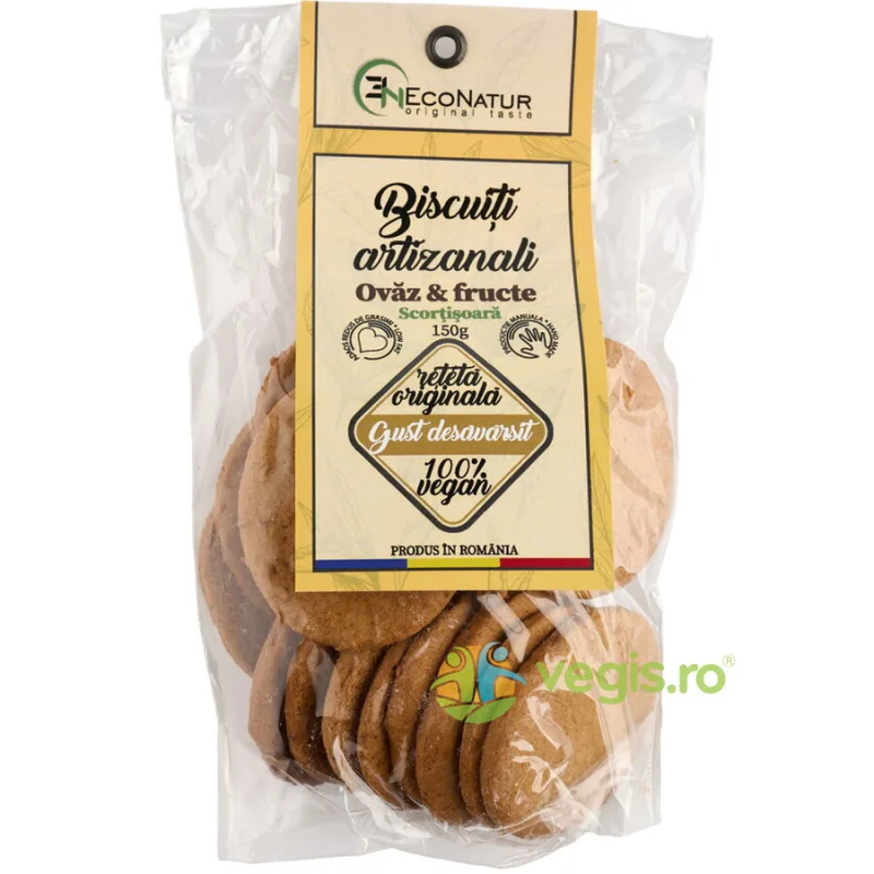 Biscuiti Artizanali cu Ovaz, Fructe si Scortisoara 150g ECONATUR — preț și oferte