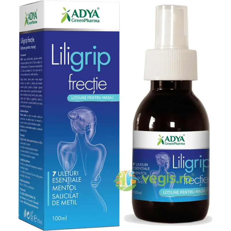 Liligrip Lotiune pentru Masaj 100ml Adya GreenPharma — preț și oferte