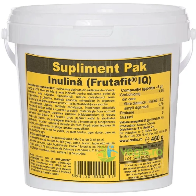 Inulina 450g Redis — preț și oferte