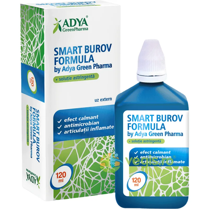Smart Burov Formula Solutie Astringenta 120ml Adya GreenPharma — preț și oferte