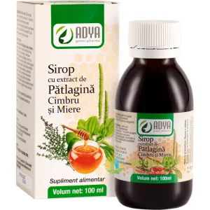 Sirop de Patlagina cu Miere si Cimbru 100ml