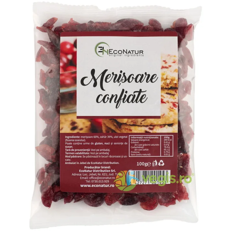 Merisoare Confiate 100g ECONATUR — preț și oferte
