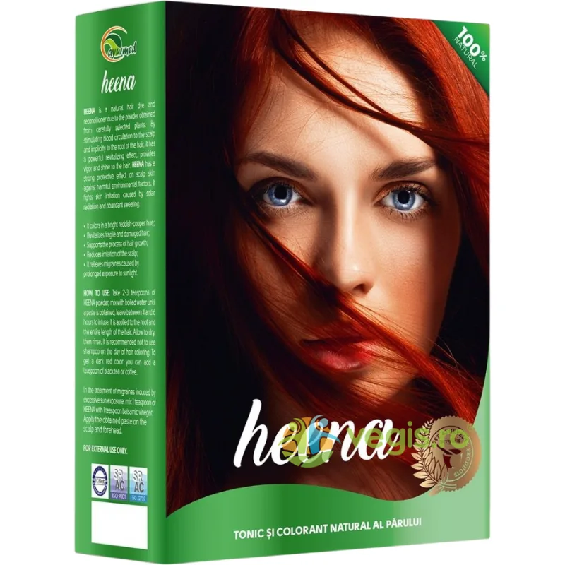 Heena - Revitalizant Natural pentru Par 100g AYURMED — preț și oferte