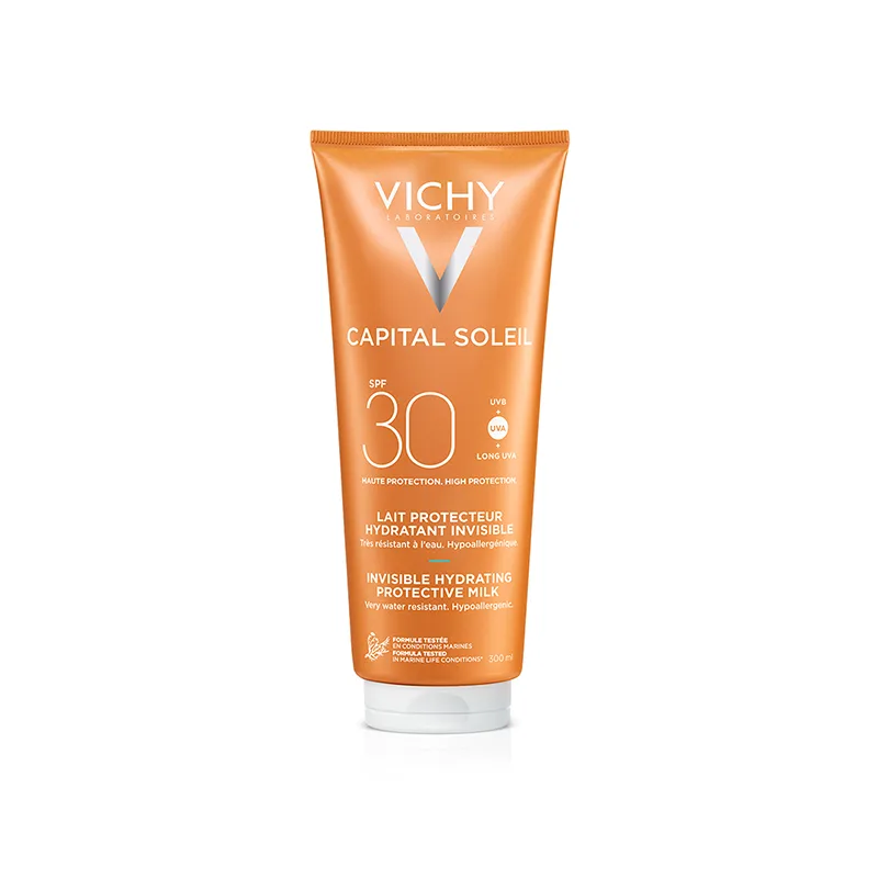 Lapte hidratant pentru protectie solara SPF 30+ Capital Soleil, 300ml, Vichy — preț și oferte