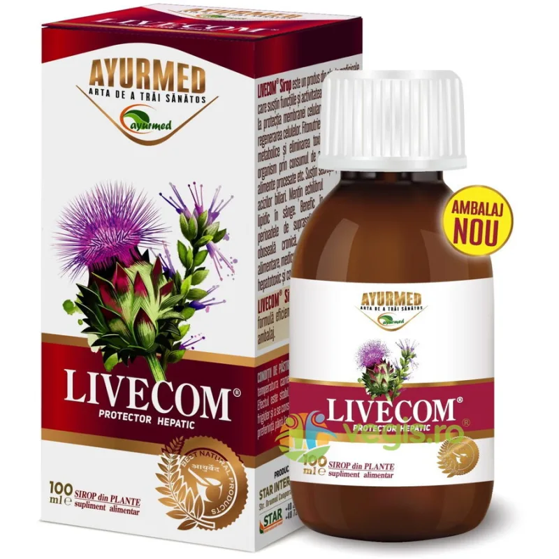 Sirop Livecom 100ml AYURMED — preț și oferte