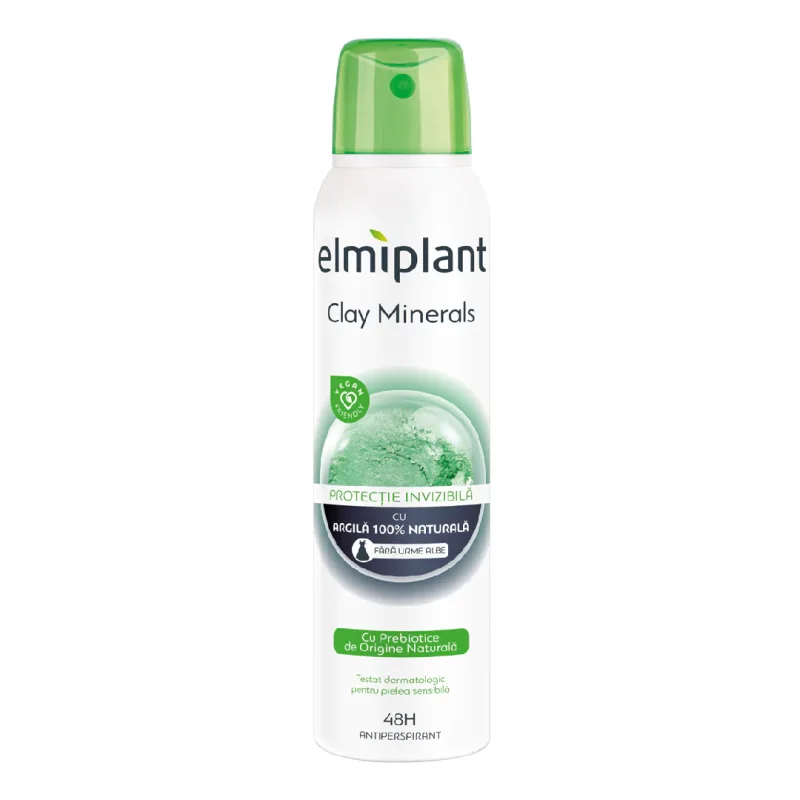 Deodorant antiperspirant spray Clay Minerals, 150ml, Elmiplant — preț și oferte
