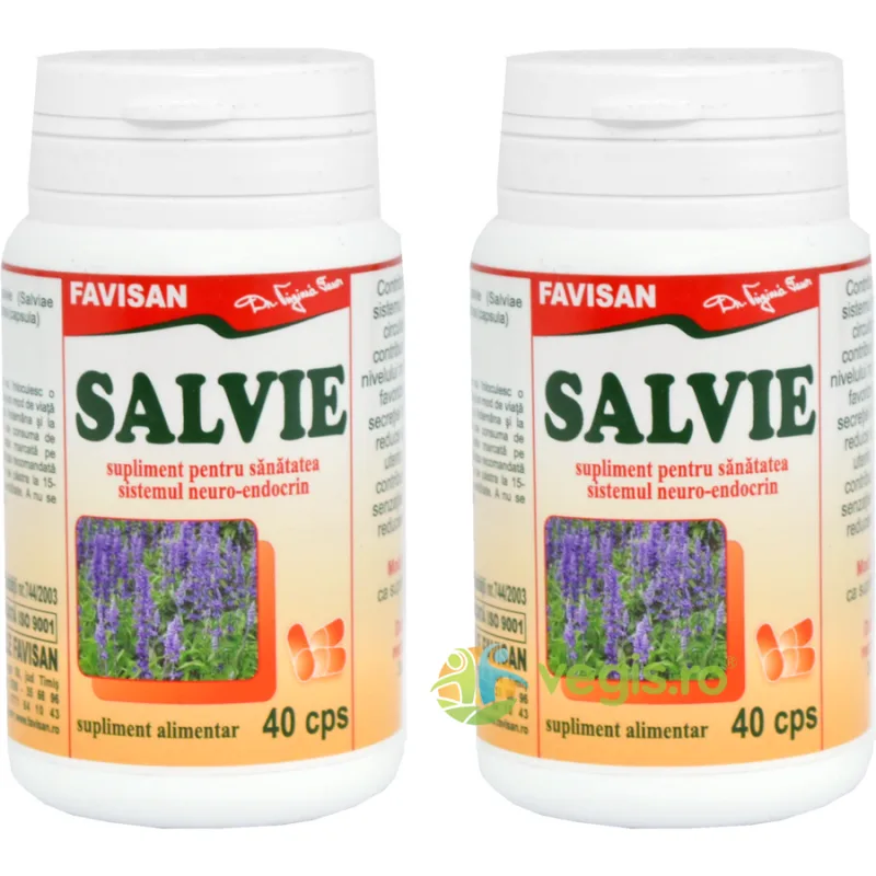Pachet Salvie 40cps + 40cps Favisan — preț și oferte
