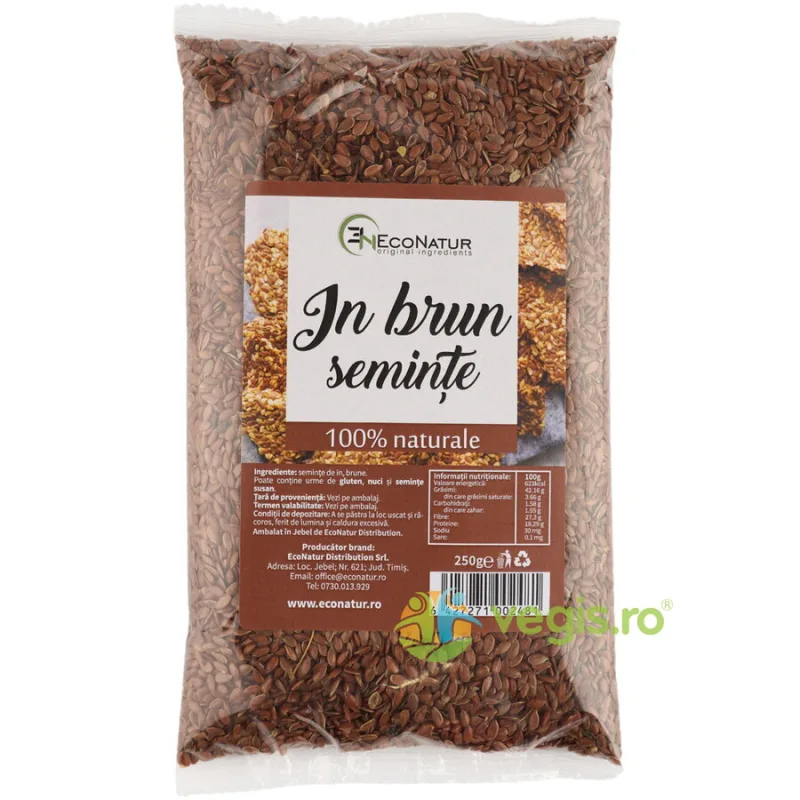 Seminte de In Brun 250g ECONATUR — preț și oferte