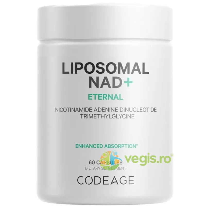 Liposomal Nad+ Eternal, Nicotinamide Adenine Dinucleotide Trimethylglycine 60cps CODEAGE — preț și oferte