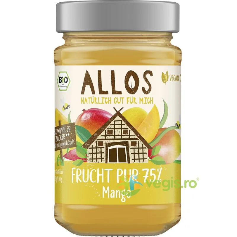 Dulceata de Mango cu Sirop de Agave Ecologica/Bio 250g ALLOS — preț și oferte