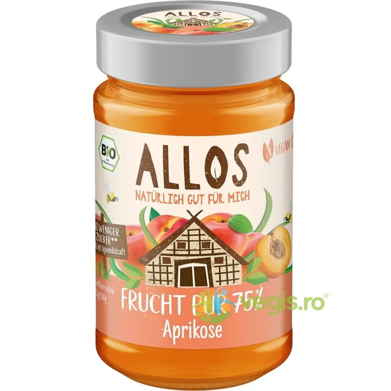 Dulceata de Caise cu Sirop de Agave Ecologica/Bio 250g ALLOS — preț și oferte