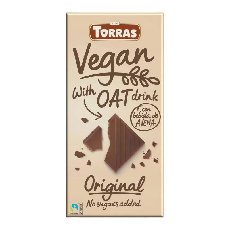 Ciocolata vegana cu bautura de ovaz, 100g, Torras — preț și oferte