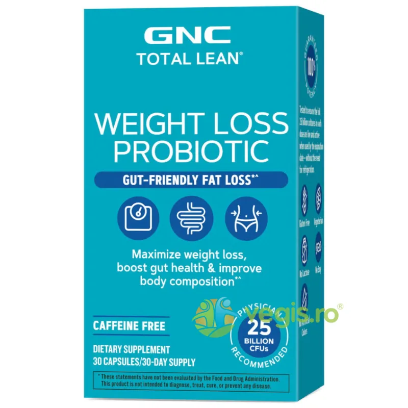 Controlul Greutatii - 25 Miliarde UFC Culturi Vii Total Lean Loss Probiotic 30cps GNC — preț și oferte
