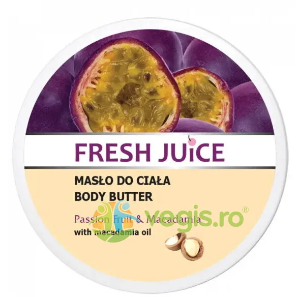 Unt de Corp cu Fructul Pasiunii si Macadamia 225ml FRESH JUICE — preț și oferte