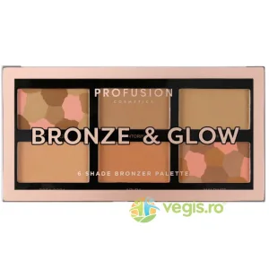 Paleta Bronzer si Iluminare 6 Nuante Bronze&Glow 15.6g
