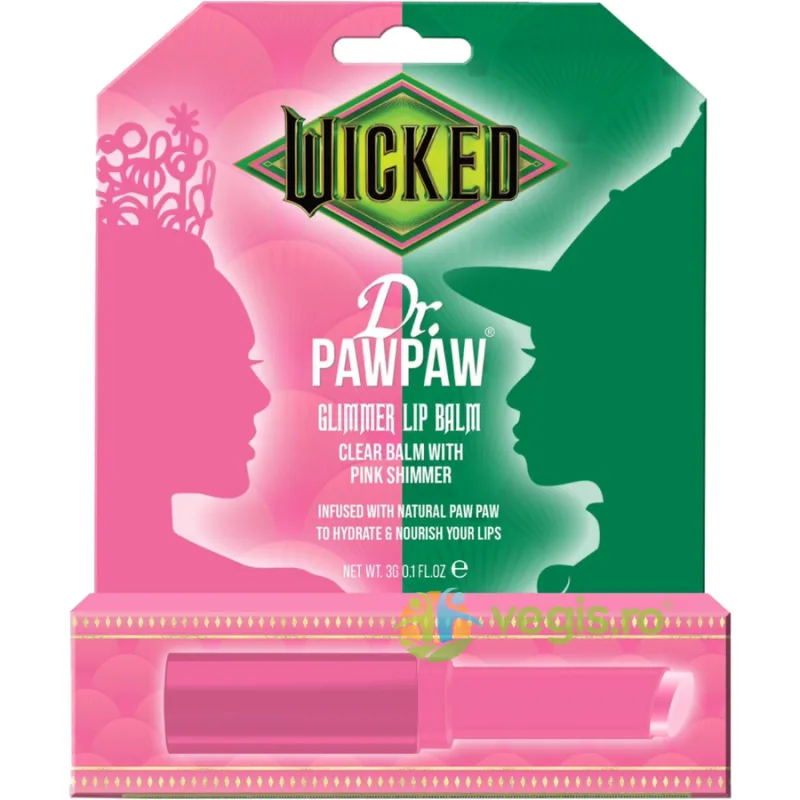 Balsam de Buze Transparent cu Sclipici Roz Wicked Glimmer Lip Balm 3g DR PAWPAW — preț și oferte