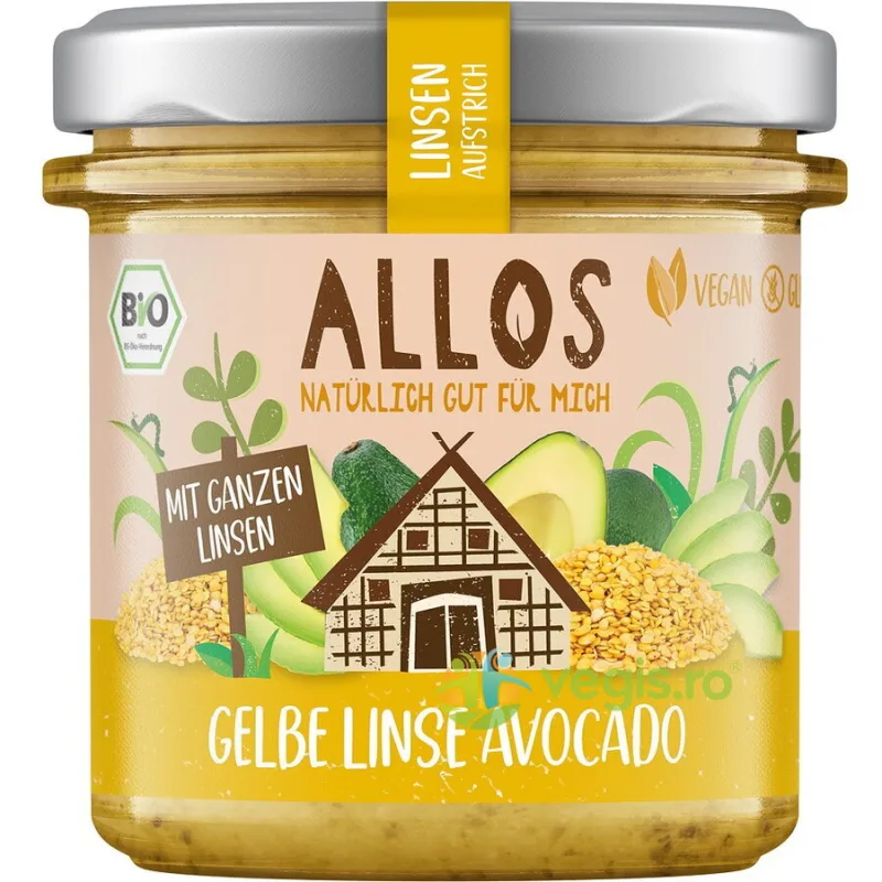 Crema Tartinabila cu Linte Galbena si Avocado fara Gluten Ecologica/Bio 140g — preț și oferte