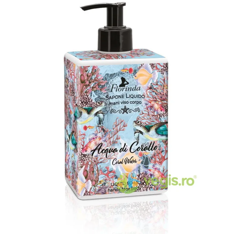 Sapun Lichid pentru Maini, Fata si Corp Coral Water Profumi di Mare Florinda 500ml LA DISPENSA — preț și oferte