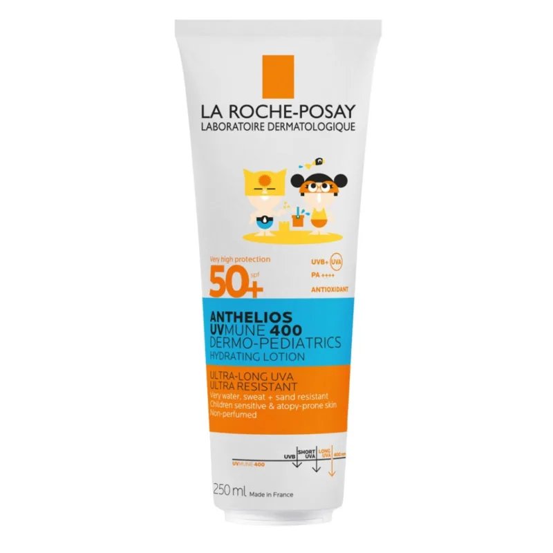 Lapte Hidratant cu protectie solara pentru copii, fata si corp SPF50+, Anthelios UVMUNE 400 Dermo-Pediatrics, 250ml, La Roche-Posay LA ROCHE POSAY — preț și oferte