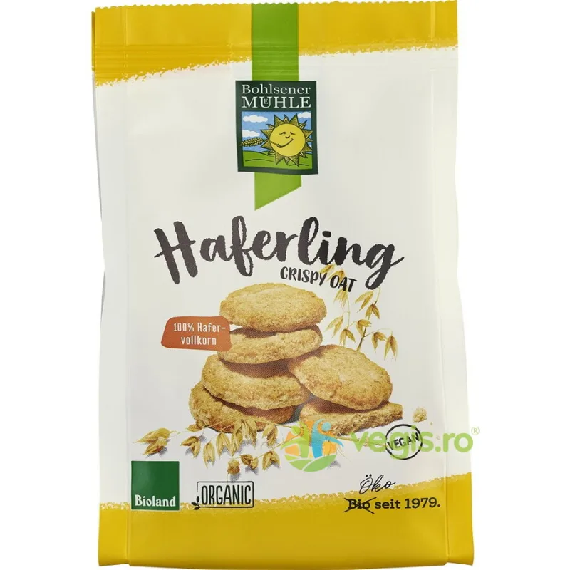 Biscuiti Crocanti din Ovaz Ecologici/Bio 125g BOHLSENER MUEHLE — preț și oferte