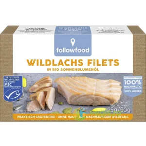 File de Somon Salbatic in Ulei de Floarea Soarelui 125g