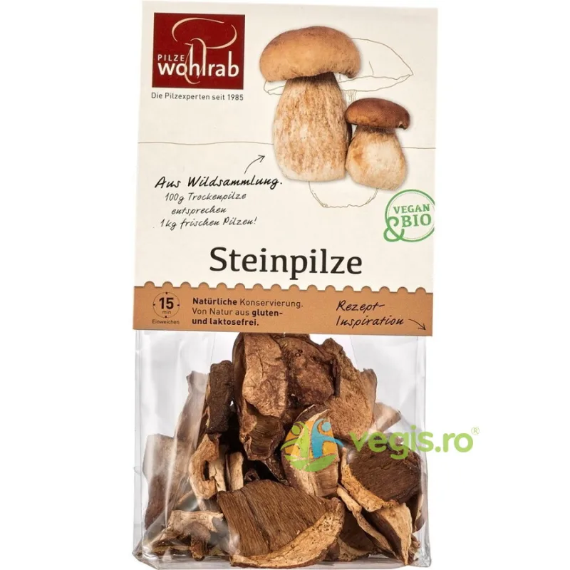 Ciuperci Hribi Deshidratate Ecologice/Bio 20g WOHLRAB — preț și oferte