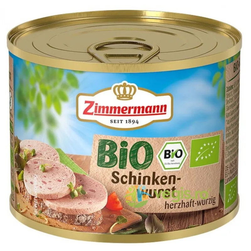 Conserva cu Carne Ecologica/Bio 200g ZIMMERMANN — preț și oferte